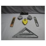 Tools With Chalk Reels And Squares