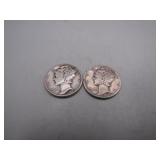 1945 Mercury Silver Dimes