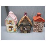 3 Cottage-Themed Cookie Jars