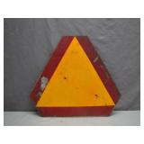 Rustic Slow-Moving Vehicle Warning Sign