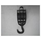 Double-Sheave Pulley Block With Hook