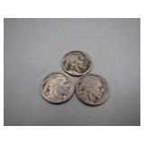 1920-S, 1923-S & 1924-S Buffalo Nickels