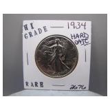 1934-P Silver Walking Liberty Half Dollar