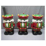 3 Nutcracker Cookie Jars