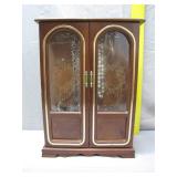 Wooden Jewelry Armoire with Swing Doors