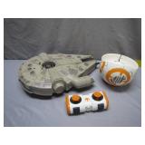 Star Wars Millennium Falcon and BB-8 Toys