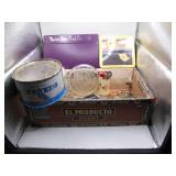 Cigar Box With Vintage Treasures Galore