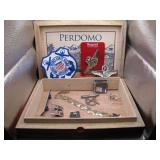Cigar Box with National Guard Memorabilia
