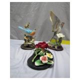 Porcelain Birds and Floral Sculptures Collection