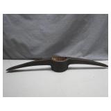 Cast Iron Railroad Pickaxe Head, P.R.R. Marking