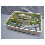 Plastic Tray with Fishing Weights