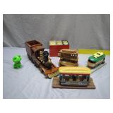 Toy Trains and Decorative Items