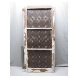 Vintage Cabinet Door With Colored Plastic Inserts