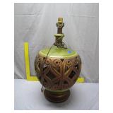 Mid-Century Table Lamp With Ornate Design