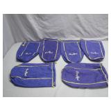 6 Crown Royal Purple Fabric Bags