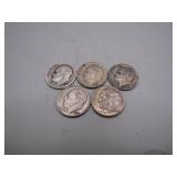 1950s Roosevelt Silver Dime Collection