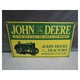John Deere Porcelain Advertising Sign