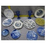 Blue and White Decorative Plates