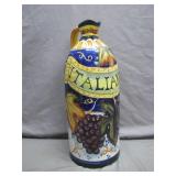 Handcrafted Ceramic Jug with Italian Motif