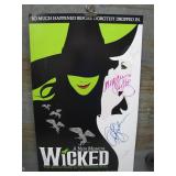 Wicked Broadway Poster Signed by Cast
