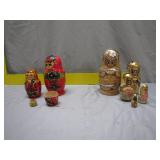 2 Sets of Russian Nesting Dolls