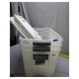 (3) Storage Totes with Lids
