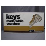 COLE The Keymaker Advertising Sign