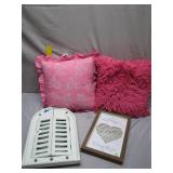 Decor: Mirror, Pillows, and Art