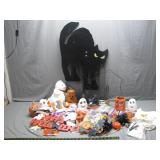 Halloween Decor Collection With Black Cat
