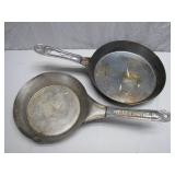 Two Vintage 'Cold Handle' Skillets