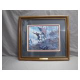 Framed Mort Kunstler 'Chamberlain's Charge'