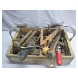 Wood Carpenter's Tool Set in Carry Box