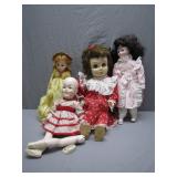 4 Collector's Dolls