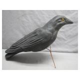 Rare Molded Paper Mache Crow Decoy