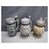 Three Avon Collector's Steins