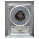 2002-S PCGS PR69 DCAM Louisiana State Quarter