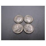 1964 Silver Roosevelt Dimes, One D-Mint