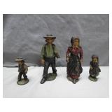 Cast Iron Amish Figures - Family Set