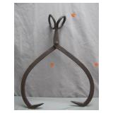Iron Ice Tongs With Rustic Character