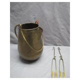 Solid Brass Jug With Two Accessories