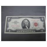 1963 Series Red Seal $2 Bill