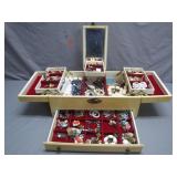 Costume Jewelry in Jewelry Box