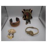 Vintage Jewelry Lot With Unique Pieces