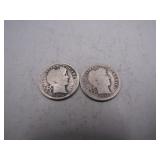 Pair of 1916 Barber Dimes