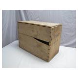 Texaco Wooden Crate With Valor Oil Stencil