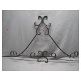 Wrought Iron Wall-Mounted Display Rack