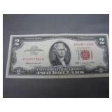 1963 Series Red Seal $2 Bill