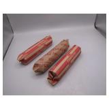 3 Rolls of Unsorted Wheat Pennies