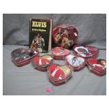 Elvis Collectible Tins and Biography Book Set