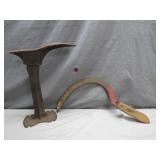 Blacksmith Shoe Anvil and Sickle Combo